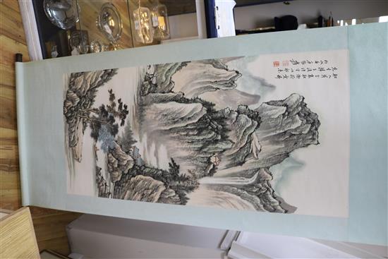 A Chinese scroll painting